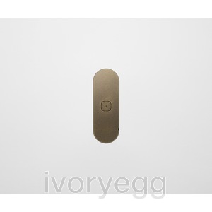 13 FLUSH - 1-Gang Casambi Enabled Switch with Metal Faceplate - Aged Brass