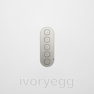 13 FLUSH - 5-Gang Casambi Enabled Switch with Metal Faceplate - Steel