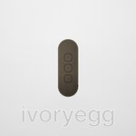 13 FLUSH - 3-Gang Casambi Enabled Switch with Metal Faceplate - Bronze