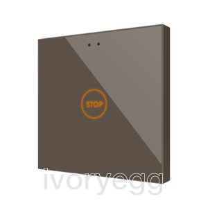 Flat RGB 1. Glass capacitive push button - 1 button - Custom