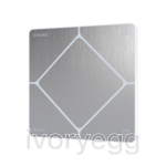 TAP-5 ALPHA Touch Switch - Cresnet, Brushed Stainless Steel, Engraved