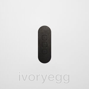 13 FLUSH - 3-Gang Casambi Enabled Switch with Metal Faceplate - Black Steel