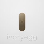 CARBON - 2 Gang Faceplate C Shape in Aged Brass 