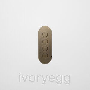 13 FLUSH - 4-Gang Casambi Enabled Switch with Metal Faceplate - Aged Brass