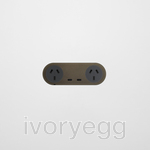 Double Outlet USBC Faceplate - Matte Black Bronze