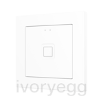 Tecla RGB 55 X1. PC-ABS Capacitive push button 55x55 - 1 button - White