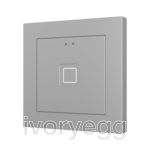 Tecla RGB 55 X1. PC-ABS Capacitive push button 55x55 - 1 button - Silver