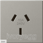 Arteor 2 Module 10A Auto Switch socket outlet magnesium