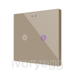 Flat RGB 2. Glass capacitive push button - 2 buttons - Custom