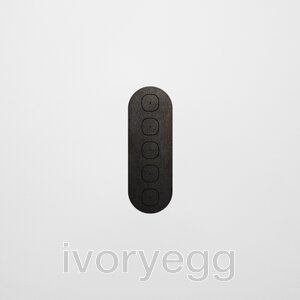 13 FLUSH - 5-Gang Casambi Enabled Switch with Metal Faceplate - Black Steel