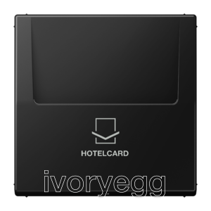Key card holder, Hotelcard, LS range, matt graphite black