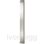 Universal stainless steel design column, 190x17x10 cm