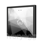 Flat RGB 70 X1. Glass Capacitive push button 70x70 - 1 button - 360° Custom