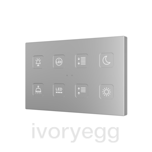 Tecla RGB XL 8. PC-ABS Capacitive push button - 8 buttons - Custom