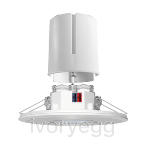 Ceiling-mounted presence detector PD-FLAT 360i/10 DT KNXs LARGE ROUND FM WH
