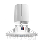 Ceiling-mounted presence detector PD-FLAT 360i/10 DT KNXs LARGE ROUND FM WH