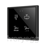 Flat RGB 70 X4. Glass Capacitive push button 70x70 - 4 buttons - Custom