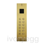 Access keypad, Bronze rustic, stand alone 2 relays +Wiegand recessed 55x211mm with integrated badge reader