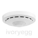 KNX Combi-Presence Detector 360° with room climate sensors, white matt
