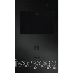 Doorphone Entry SIP Intercom Medium, 1 Button without Camera, Black Aluminum