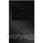 Doorphone Entry SIP Intercom Medium, 1 Button without Camera, Black Aluminum