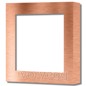 1 Gang Socket Frame - 55mm X 55mm Hole - Copper