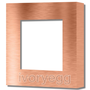 1 Gang Socket Frame - 45mm X 45mm Hole - Copper