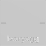Rocker set, 1-gang for pushbutton sensor 4, System 55, grey matt