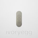 13 FLUSH - 3-Gang Casambi Enabled Switch with Metal Faceplate - Nickel