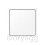 Bluetooth Low Energy radio transmitter 2-channel, LS range, white matt with frame