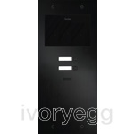 Doorphone Entry SIP intercom Large , 2 buttons without camera, black aluminum
