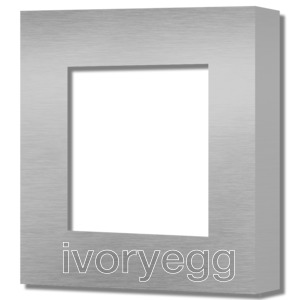 1 Gang Socket Frame - 45mm X 45mm Hole - Stainless Steel